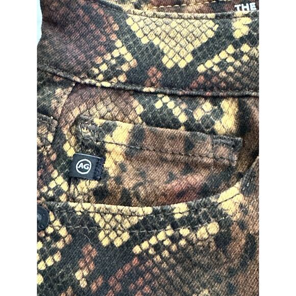 Adriano Goldschmied The Sophia Ankle High Waisted Skinny Snake Print Jeans 27R - Picture 8 of 12